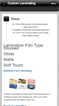 Mobile Screenshot of customlaminatingorangecounty.com